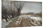 Winter Landscape. Utterslev near Copenhagen, 1887 by Albert Gottschalk