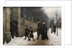 A Funeral, 1883 by Frants Henningsen