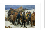 The Lifeboat is Taken through the Dunes, 1883 by Michael Peter Ancher