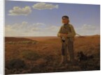 A Jutland Shepherd on the Moors by Frederik Vermehren