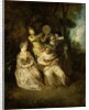 The Italian Serenade by Jean Antoine Watteau