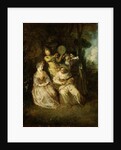The Italian Serenade by Jean Antoine Watteau