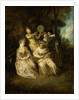 The Italian Serenade by Jean Antoine Watteau