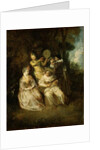 The Italian Serenade by Jean Antoine Watteau