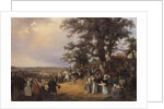 Review in Ladugardsgarde Fields During Tsar Nicholas' Visit in 1838 by Baron Karl-Stefan Bennet