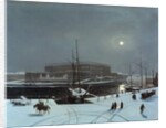 View of the Royal Palace of Stockholm in Winter by Baron Karl-Stefan Bennet