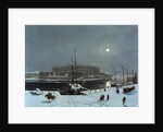 View of the Royal Palace of Stockholm in Winter by Baron Karl-Stefan Bennet