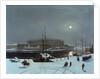 View of the Royal Palace of Stockholm in Winter by Baron Karl-Stefan Bennet