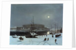 View of the Royal Palace of Stockholm in Winter by Baron Karl-Stefan Bennet