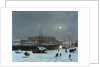 View of the Royal Palace of Stockholm in Winter by Baron Karl-Stefan Bennet