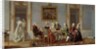 Gustavian Style Interior with Card-Players by Pehr Hillestrom