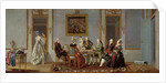 Gustavian Style Interior with Card-Players by Pehr Hillestrom