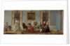 Gustavian Style Interior with Card-Players by Pehr Hillestrom