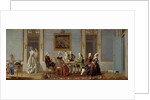 Gustavian Style Interior with Card-Players by Pehr Hillestrom