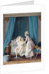 Lady Getting Out of Bed, 1776 by Niclas II Lafrensen