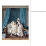 Lady Getting Out of Bed, 1776 by Niclas II Lafrensen