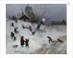 Sledging, 1882 by Bruno Andreas Liljefors