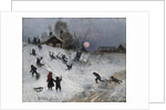 Sledging, 1882 by Bruno Andreas Liljefors