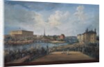 View of Stockholm from the Fersen Terrace with the Palace Makalos by Elias Martin