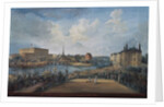 View of Stockholm from the Fersen Terrace with the Palace Makalos by Elias Martin