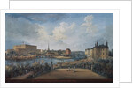 View of Stockholm from the Fersen Terrace with the Palace Makalos by Elias Martin