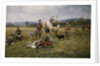Lapps Collecting Shot Reindeer, 1892 by Johan Tiren