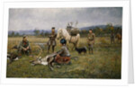 Lapps Collecting Shot Reindeer, 1892 by Johan Tiren