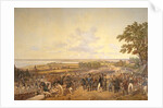 King Carl XIV Johan of Sweden Visiting the Canal Locks at Berg in 1819, 1856 by Alexander Wetterling