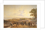 King Carl XIV Johan of Sweden Visiting the Canal Locks at Berg in 1819, 1856 by Alexander Wetterling