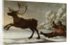Abraham Renstirna Dressed as a Lapp and his Reindeer by David Klocker Ehrenstrahl