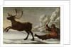 Abraham Renstirna Dressed as a Lapp and his Reindeer by David Klocker Ehrenstrahl