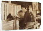 Boy making baskets for melons at Evansville, Indiana, 1908 by Lewis Wickes Hine