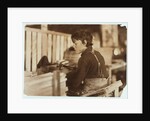 Boy making baskets for melons at Evansville, Indiana, 1908 by Lewis Wickes Hine
