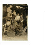 Blower and mould boy at Seneca Glass Works, Morgantown, West Virginia, 1908 by Lewis Wickes Hine