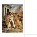 Study for a Battle Scene: A man being arrested, c.1830 by Henry Scheffer
