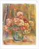 Vase of Roses, 1890-1900 by Pierre Auguste Renoir