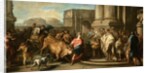 Theseus Taming the Bull of Marathon, c.1730 by Carle van Loo