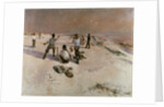 Men Warping by Bruno Andreas Liljefors