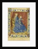The Virgin and Child Enthroned from the Hours of Simon de Varie, 1455 by Jean Fouquet