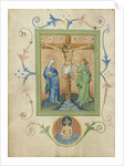 The Crucifixion from the Collegium Ducale missal, c.1420-30 by Master of the Kremnitz Stadtbuch
