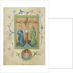 The Crucifixion from the Collegium Ducale missal, c.1420-30 by Master of the Kremnitz Stadtbuch