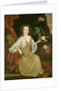 Young woman with a butterfly, c.1710 by American School