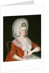 Lady Wearing a Large White Cap, c.1780 by American School
