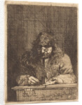 Self-Portrait Drawing , 1675 by Michael Leopold Willmann
