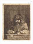 Self-Portrait Drawing , 1675 by Michael Leopold Willmann