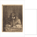 Self-Portrait Drawing , 1675 by Michael Leopold Willmann