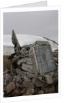 Plaque at the summit of Petermann Island, Antartica by Anonymous