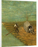 Raft detail from Tower of Babel, 1563 by Pieter the Elder Bruegel