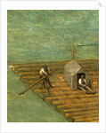 Raft detail from Tower of Babel, 1563 by Pieter the Elder Bruegel