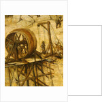 Crane detail from Tower of Babel, 1563 by Pieter the Elder Bruegel